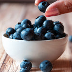 Top Hat blueberries are ripe late in summer.